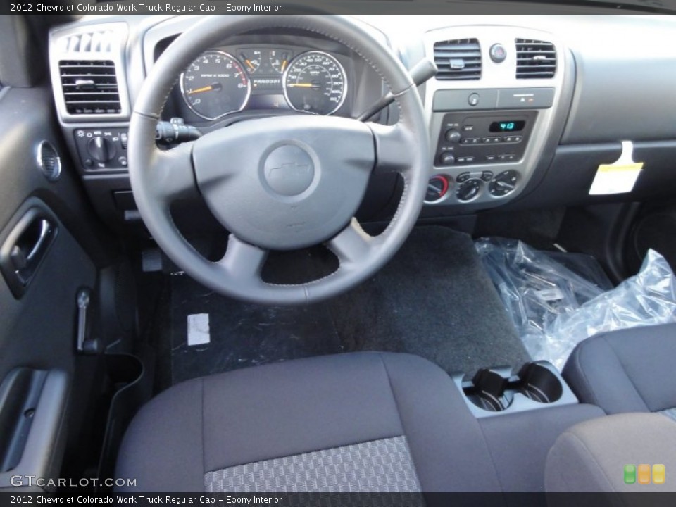 Ebony Interior Dashboard for the 2012 Chevrolet Colorado Work Truck Regular Cab #59616510