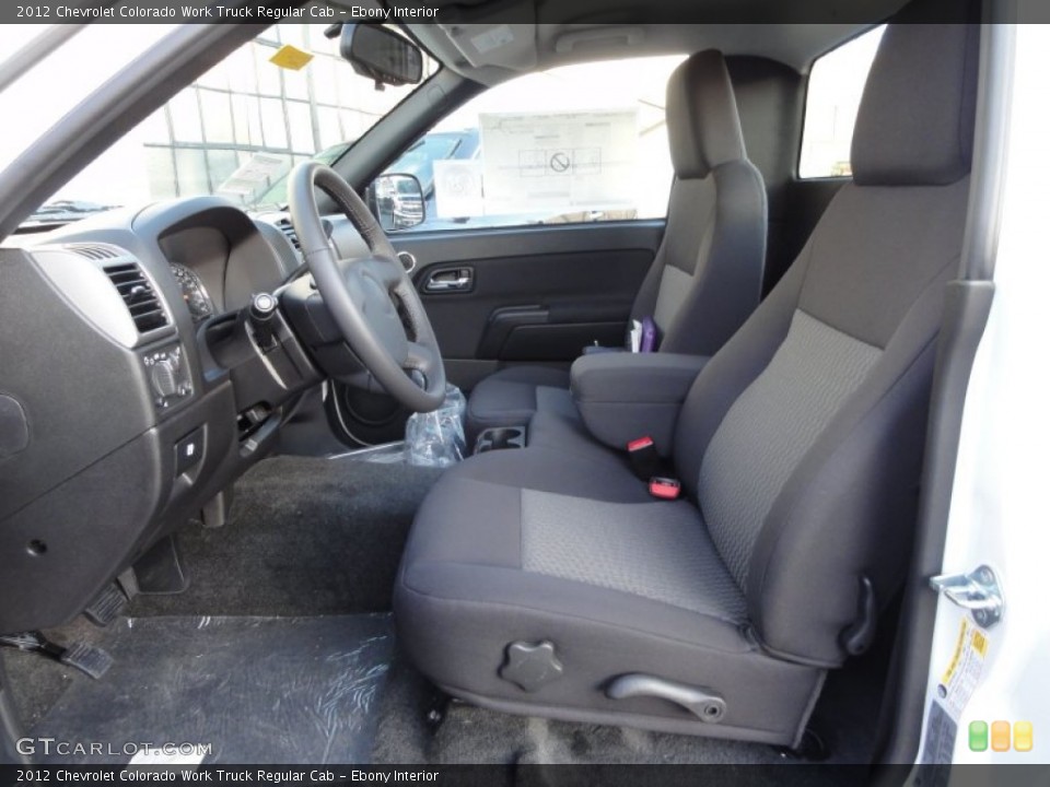 Ebony Interior Photo for the 2012 Chevrolet Colorado Work Truck Regular Cab #59616528