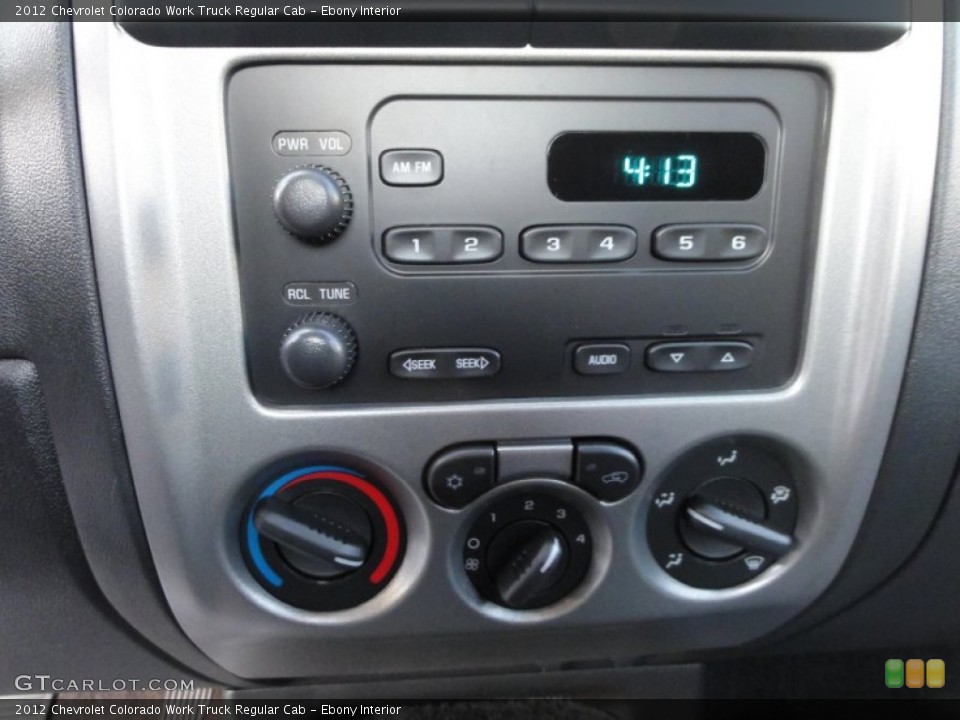 Ebony Interior Audio System for the 2012 Chevrolet Colorado Work Truck Regular Cab #59616537