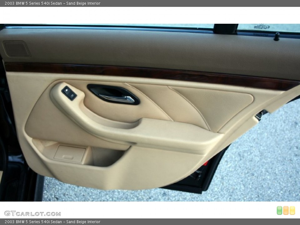 Sand Beige Interior Door Panel for the 2003 BMW 5 Series 540i Sedan #59617092