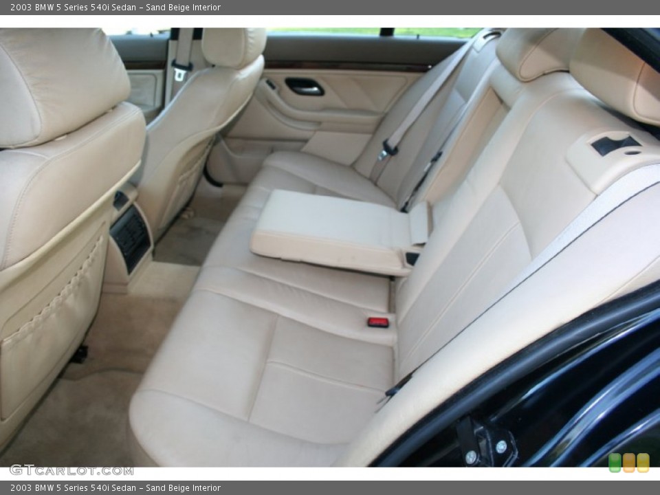 Sand Beige Interior Photo for the 2003 BMW 5 Series 540i Sedan #59617233
