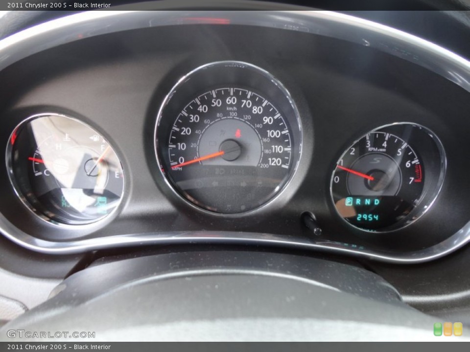 Black Interior Gauges for the 2011 Chrysler 200 S #59617443