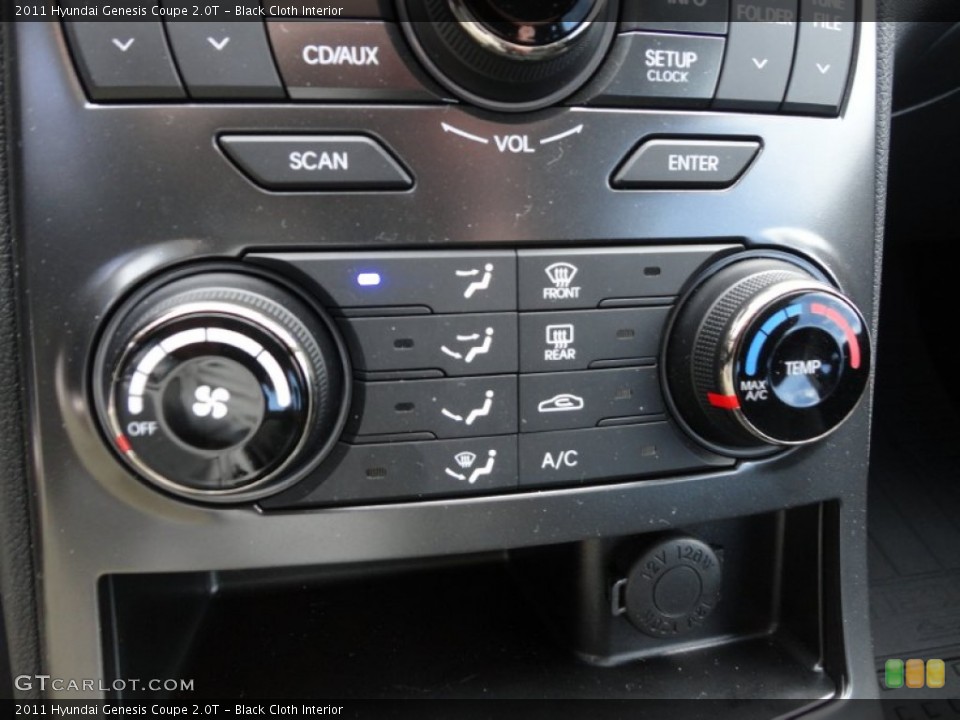Black Cloth Interior Controls for the 2011 Hyundai Genesis Coupe 2.0T #59617677
