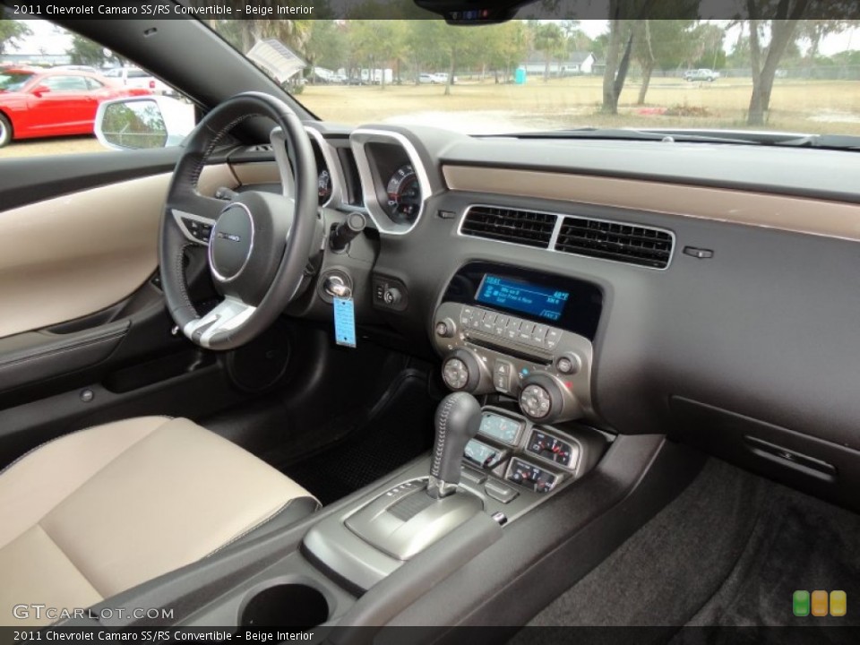 Beige Interior Dashboard for the 2011 Chevrolet Camaro SS/RS Convertible #59617785