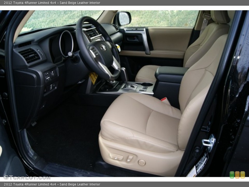 Sand Beige Leather Interior Photo for the 2012 Toyota 4Runner Limited 4x4 #59618247