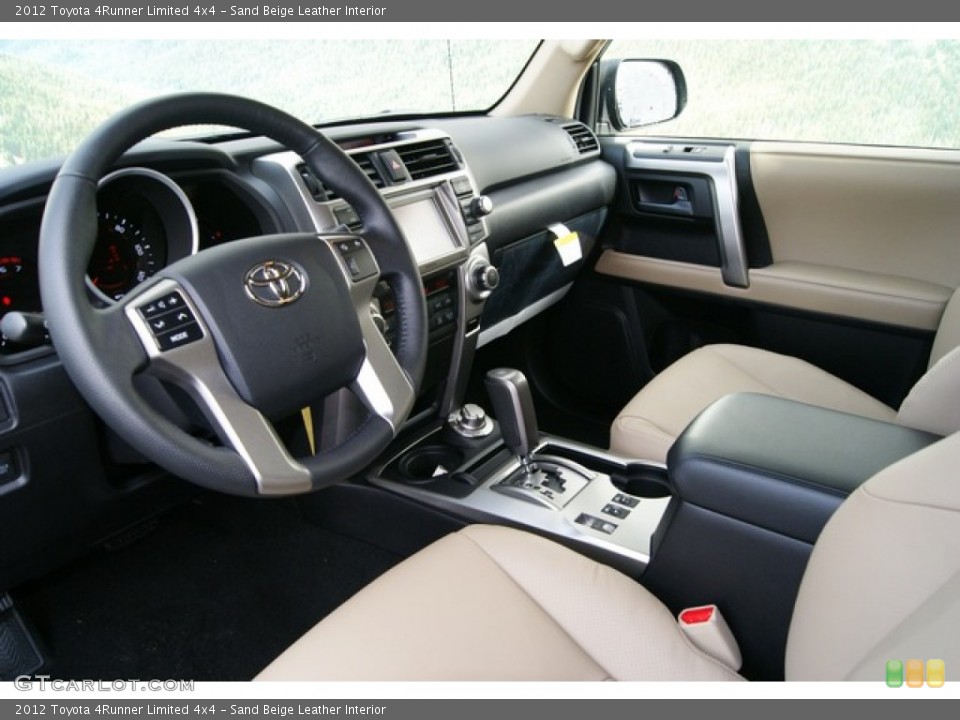 Sand Beige Leather Interior Photo for the 2012 Toyota 4Runner Limited 4x4 #59618256