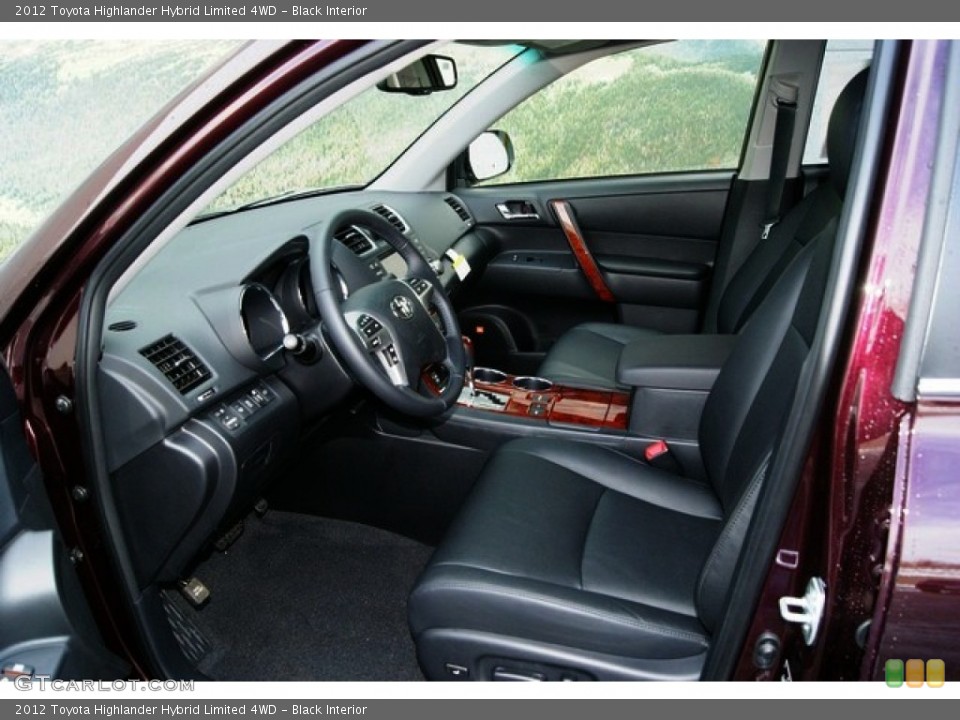 Black Interior Photo for the 2012 Toyota Highlander Hybrid Limited 4WD #59618406