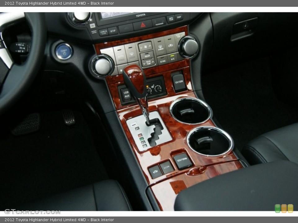 Black Interior Controls for the 2012 Toyota Highlander Hybrid Limited 4WD #59618505