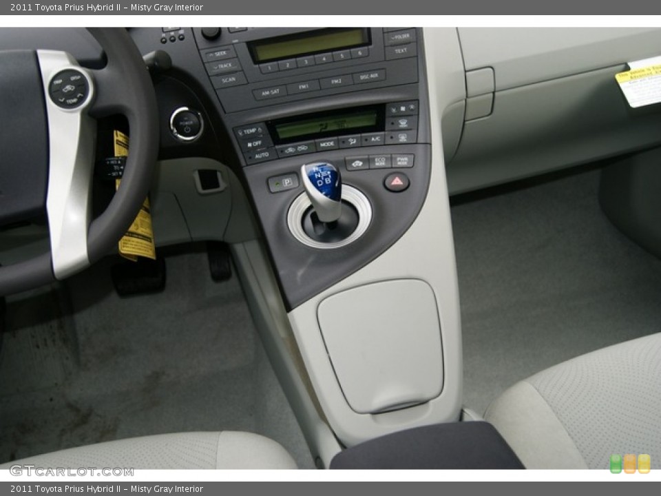Misty Gray Interior Controls for the 2011 Toyota Prius Hybrid II #59618922