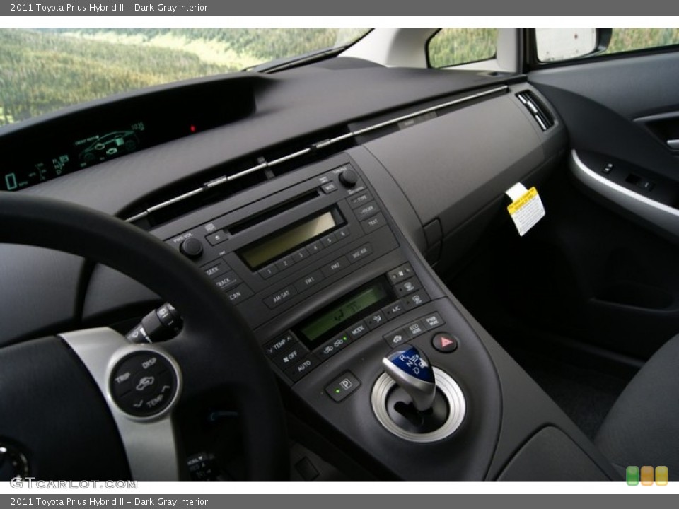 Dark Gray Interior Controls for the 2011 Toyota Prius Hybrid II #59619138