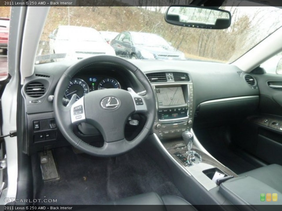 Black Interior Photo for the 2011 Lexus IS 250 AWD #59619282