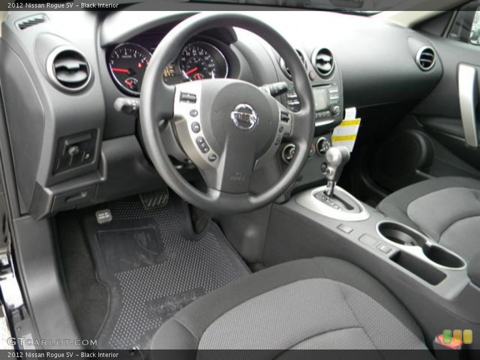 Black Interior Photo for the 2012 Nissan Rogue SV #59620355