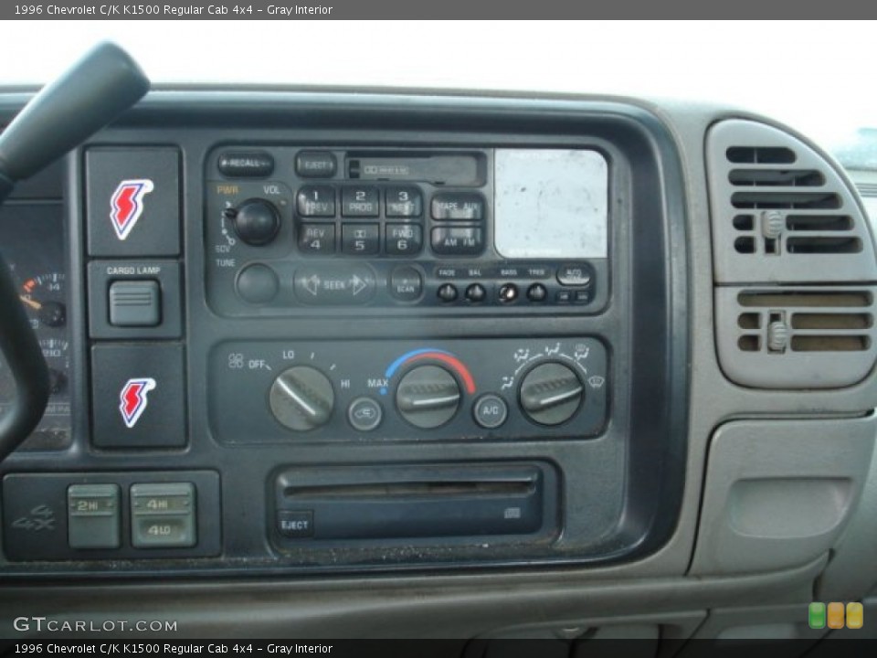 Gray Interior Controls for the 1996 Chevrolet C/K K1500 Regular Cab 4x4 #59620827