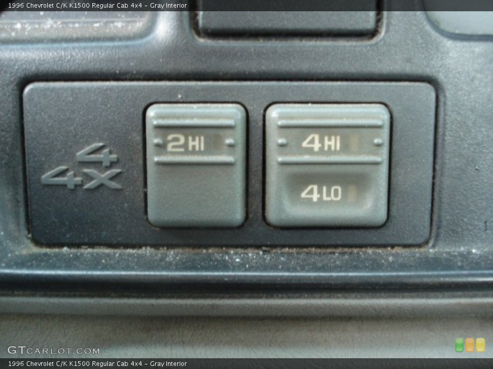 Gray Interior Controls for the 1996 Chevrolet C/K K1500 Regular Cab 4x4 #59620833