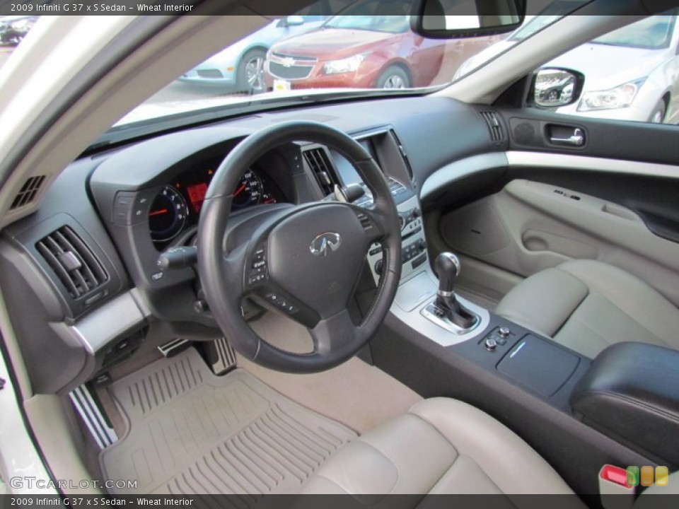 Wheat Interior Prime Interior for the 2009 Infiniti G 37 x S Sedan #59622519