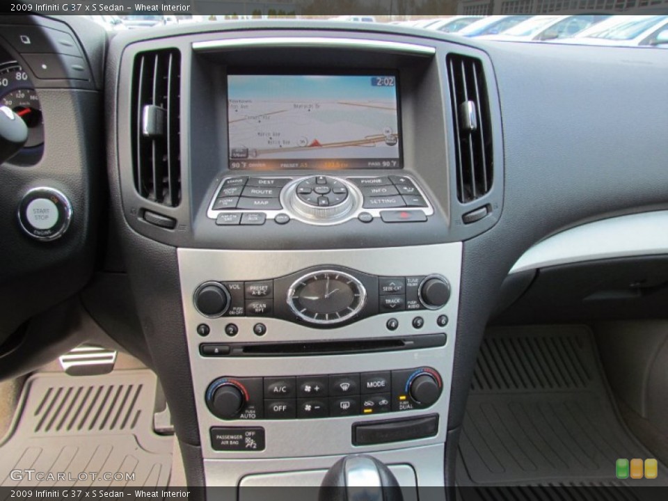 Wheat Interior Navigation for the 2009 Infiniti G 37 x S Sedan #59622549