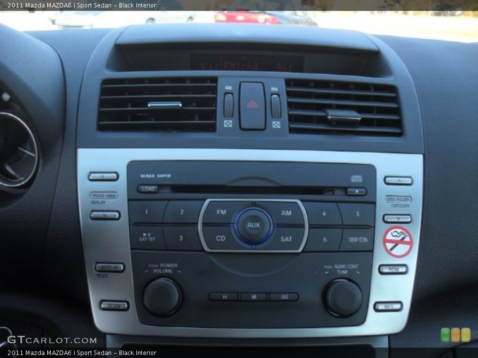 Black Interior Audio System for the 2011 Mazda MAZDA6 i Sport Sedan #59622552