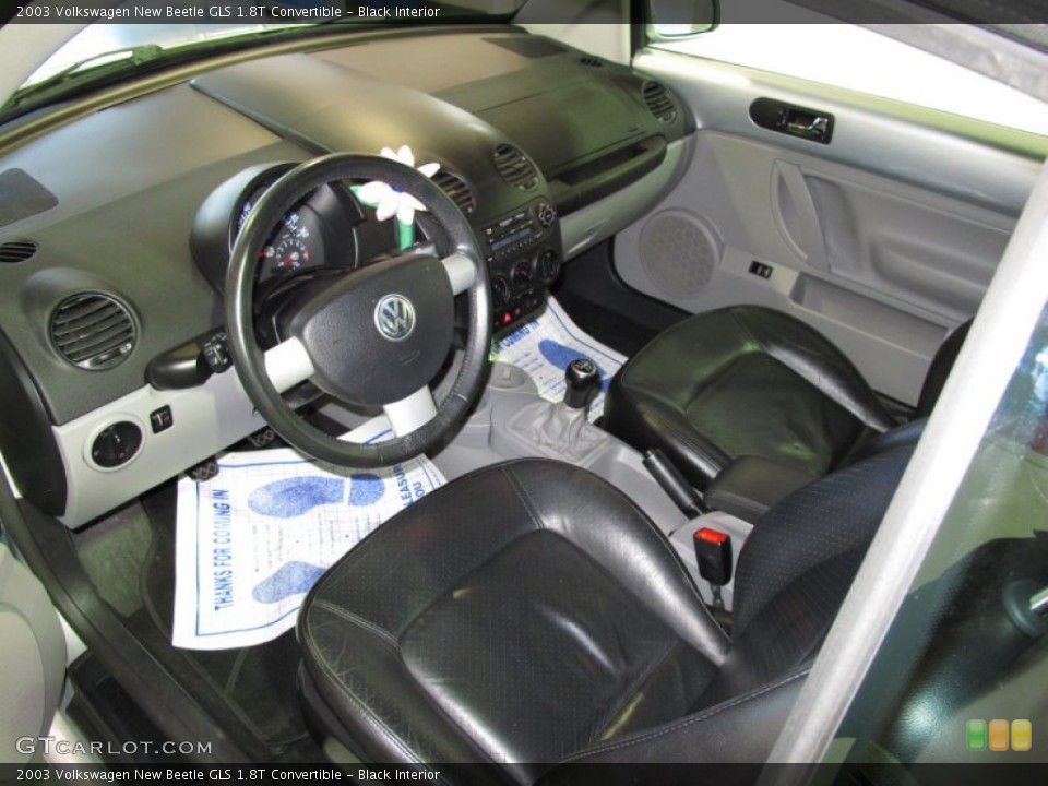 Black Interior Photo for the 2003 Volkswagen New Beetle GLS 1.8T Convertible #59623206