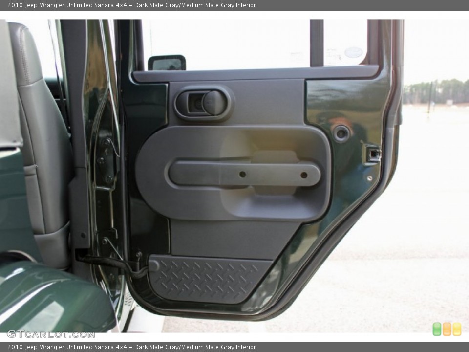 Dark Slate Gray/Medium Slate Gray Interior Door Panel for the 2010 Jeep Wrangler Unlimited Sahara 4x4 #59623965