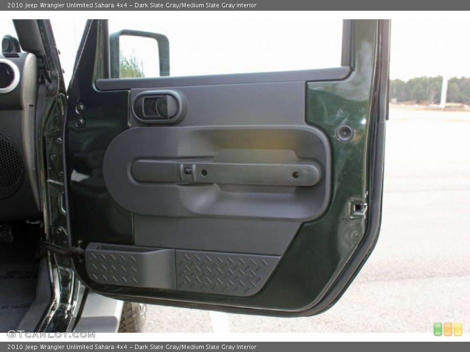 Dark Slate Gray/Medium Slate Gray Interior Door Panel for the 2010 Jeep Wrangler Unlimited Sahara 4x4 #59623971