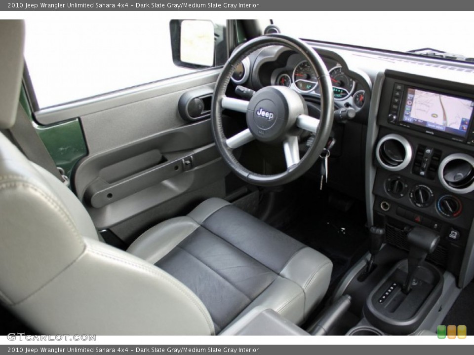 Dark Slate Gray/Medium Slate Gray Interior Photo for the 2010 Jeep Wrangler Unlimited Sahara 4x4 #59624043