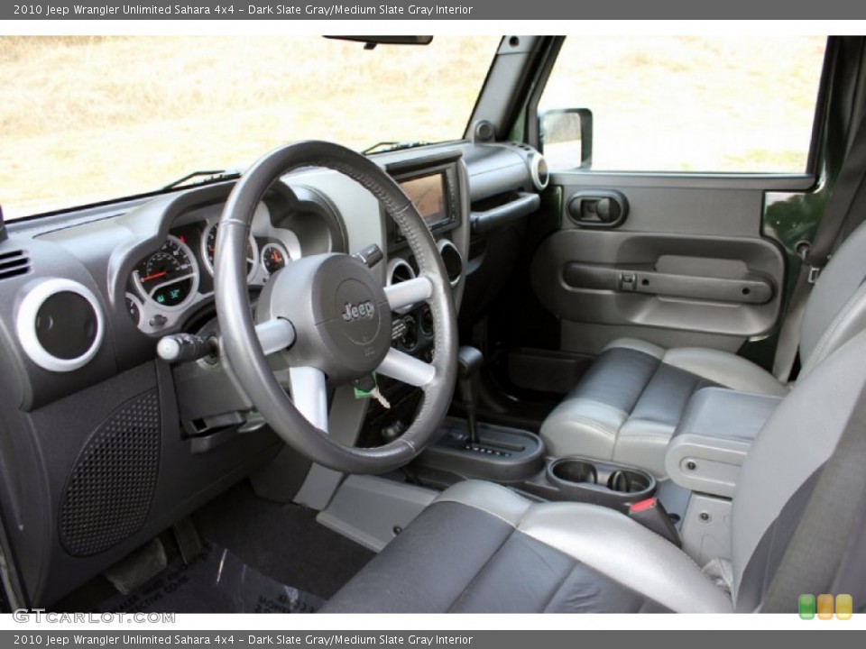 Dark Slate Gray/Medium Slate Gray Interior Photo for the 2010 Jeep Wrangler Unlimited Sahara 4x4 #59624112