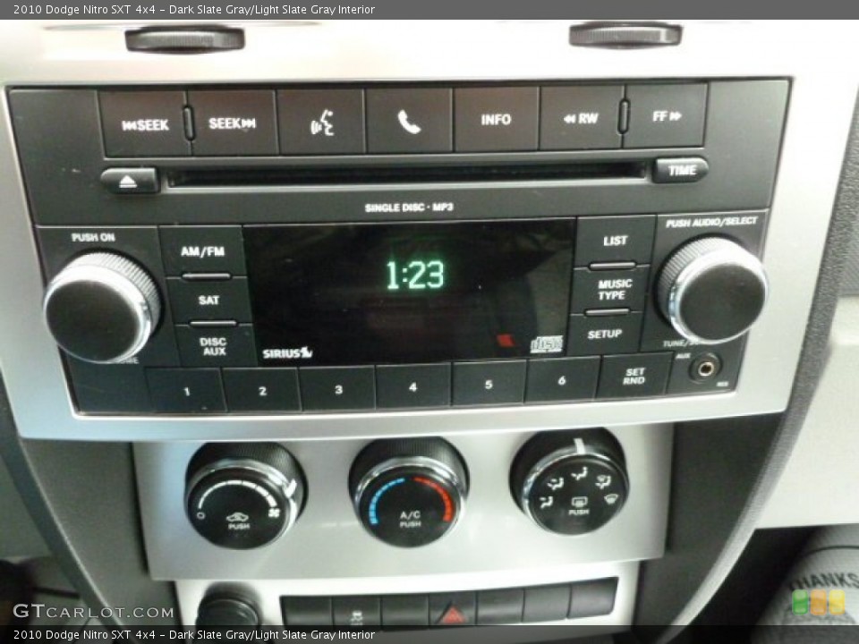 Dark Slate Gray/Light Slate Gray Interior Audio System for the 2010 Dodge Nitro SXT 4x4 #59624609