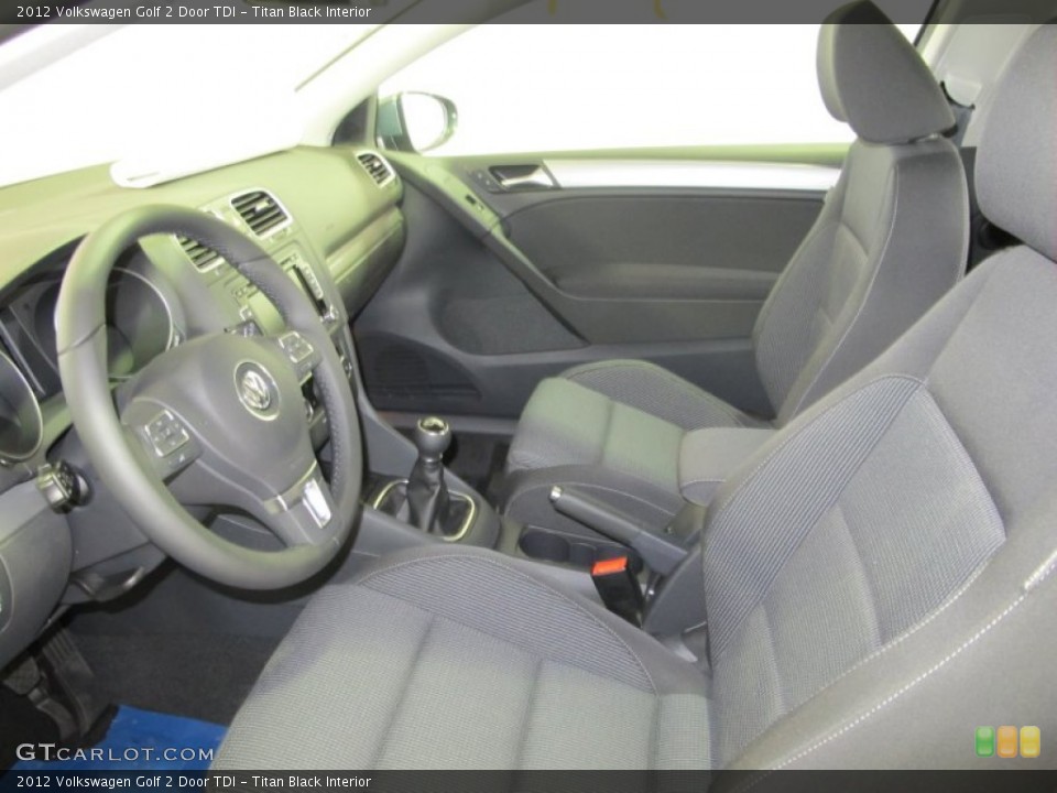 Titan Black Interior Photo for the 2012 Volkswagen Golf 2 Door TDI #59625069