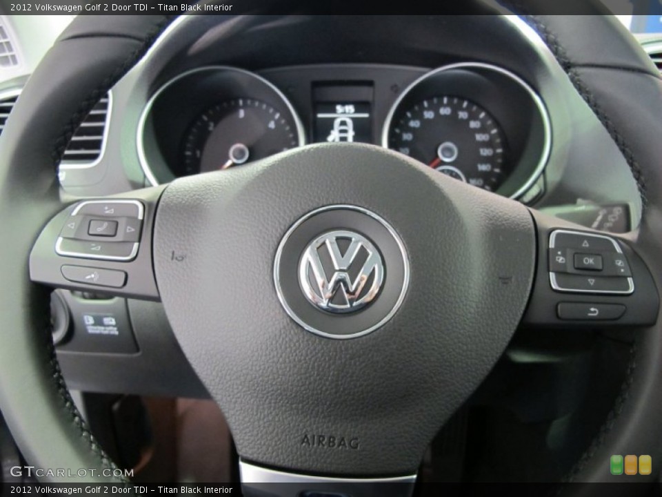 Titan Black Interior Steering Wheel for the 2012 Volkswagen Golf 2 Door TDI #59625080