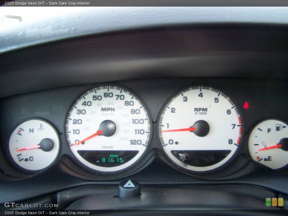 Dark Slate Gray Interior Gauges for the 2005 Dodge Neon SXT #59625288
