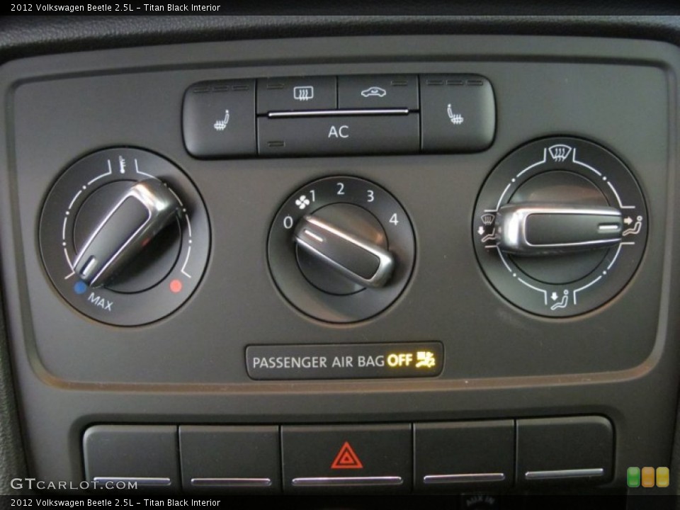 Titan Black Interior Controls for the 2012 Volkswagen Beetle 2.5L #59625411
