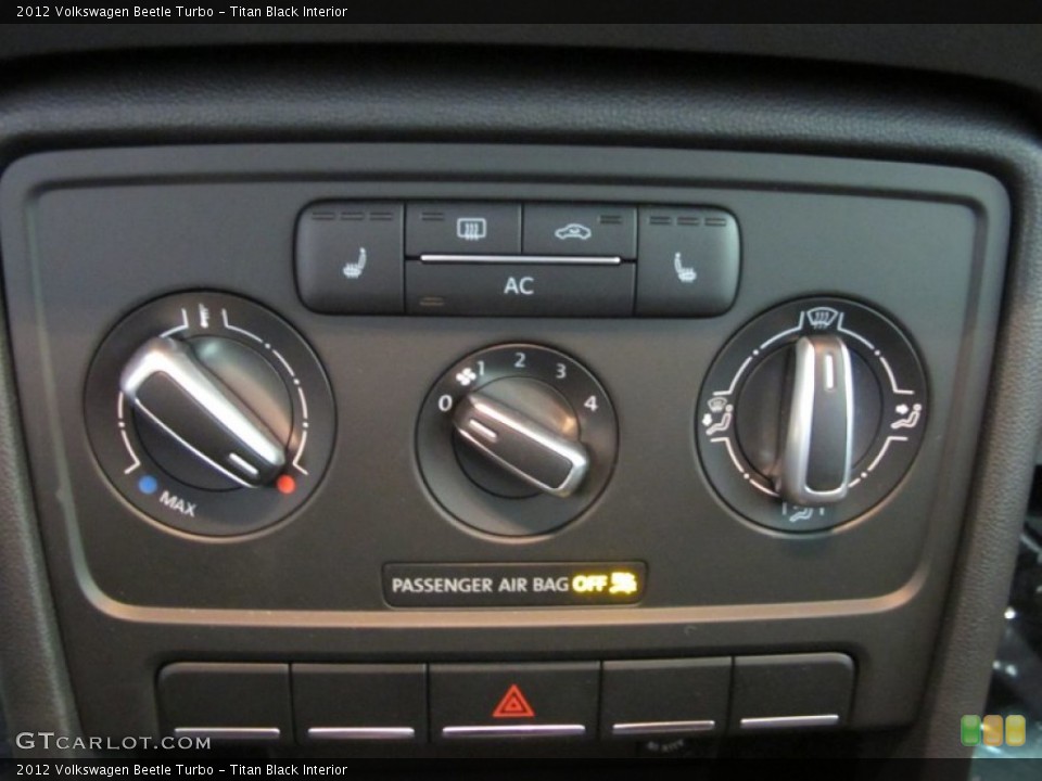 Titan Black Interior Controls for the 2012 Volkswagen Beetle Turbo #59625726