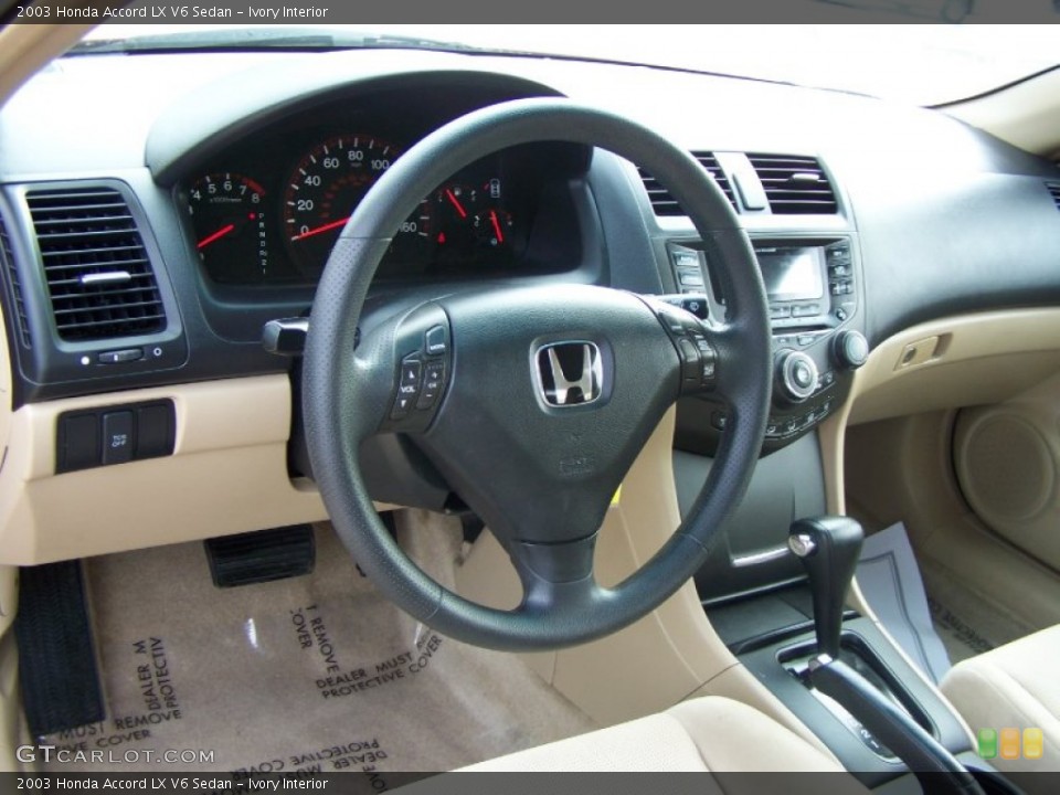 Ivory Interior Dashboard for the 2003 Honda Accord LX V6 Sedan #59626596