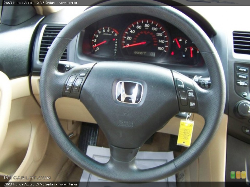Ivory Interior Steering Wheel for the 2003 Honda Accord LX V6 Sedan #59626605