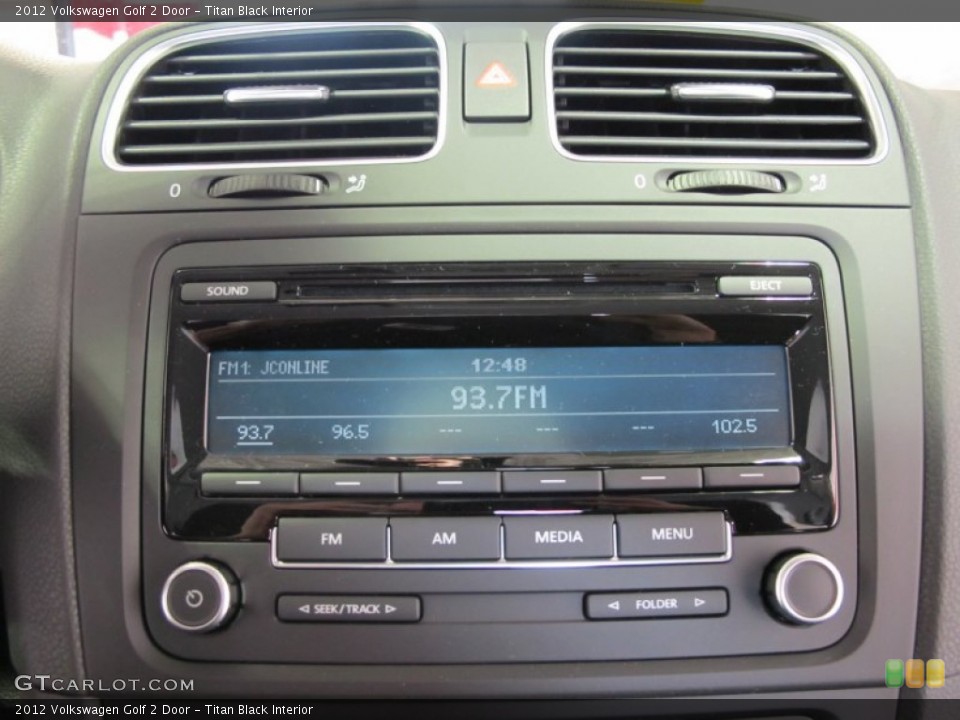 Titan Black Interior Audio System for the 2012 Volkswagen Golf 2 Door #59626803