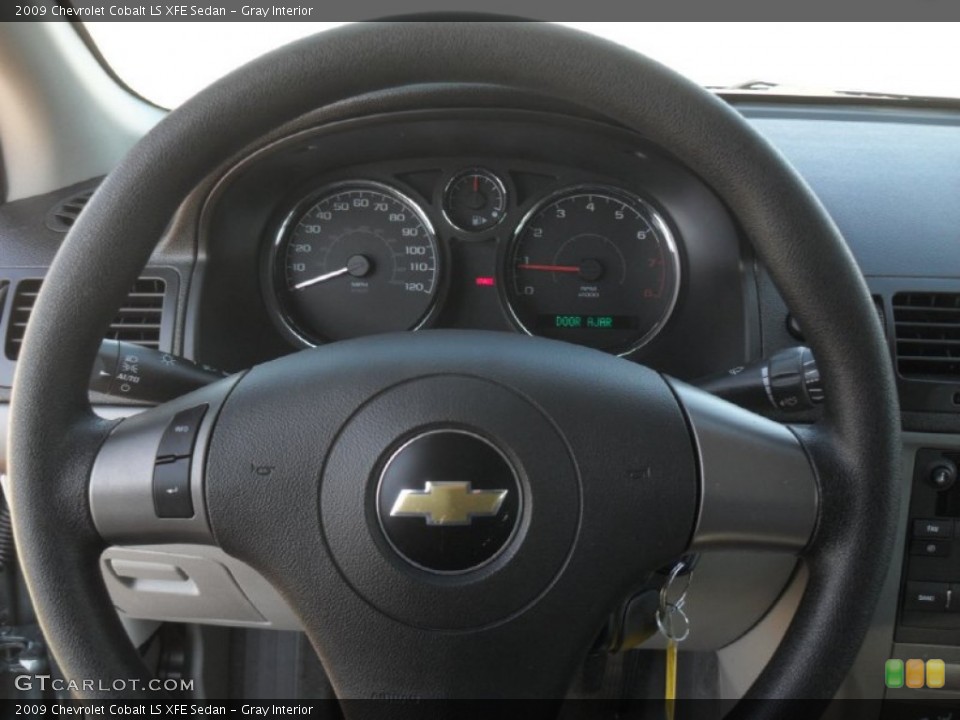 Gray Interior Steering Wheel for the 2009 Chevrolet Cobalt LS XFE Sedan #59628507