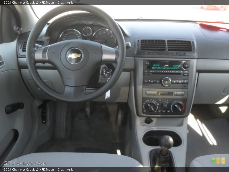 Gray Interior Dashboard for the 2009 Chevrolet Cobalt LS XFE Sedan #59628531