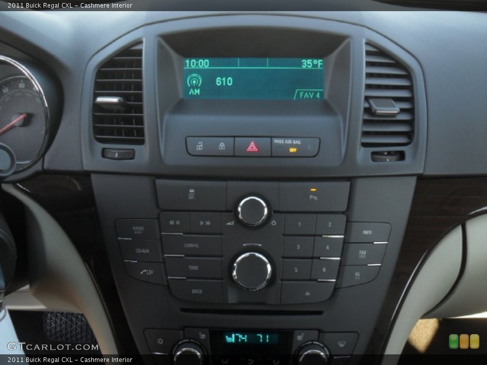Cashmere Interior Controls for the 2011 Buick Regal CXL #59628717