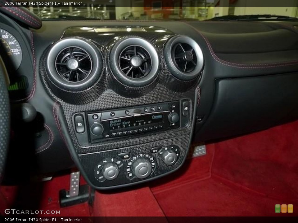 Tan Interior Controls for the 2006 Ferrari F430 Spider F1 #59629011