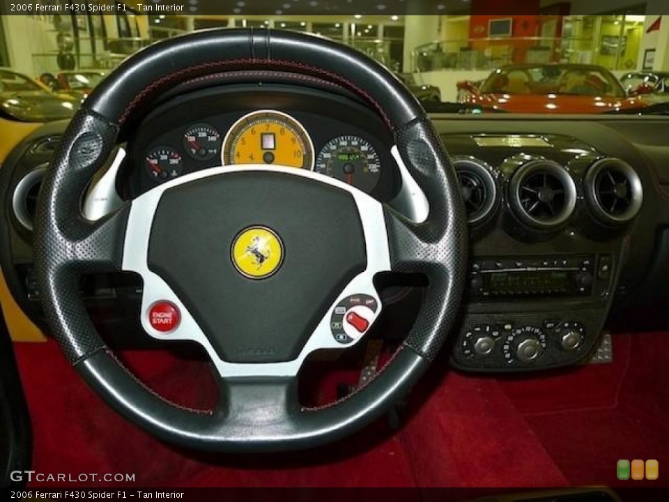 Tan Interior Steering Wheel for the 2006 Ferrari F430 Spider F1 #59629039