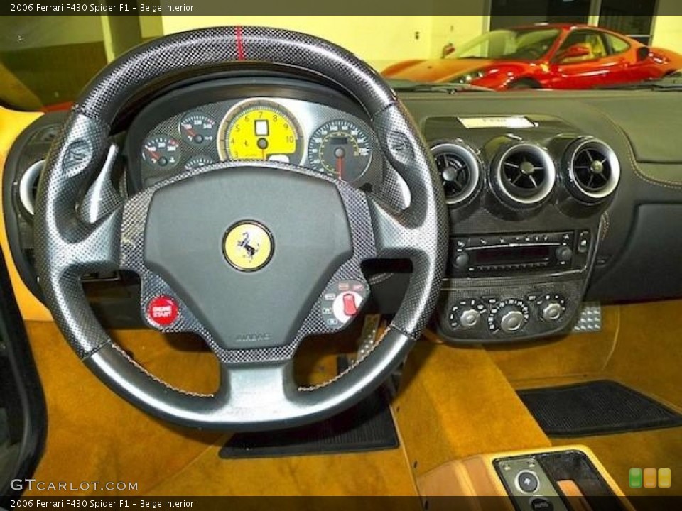 Beige Interior Steering Wheel for the 2006 Ferrari F430 Spider F1 #59629272