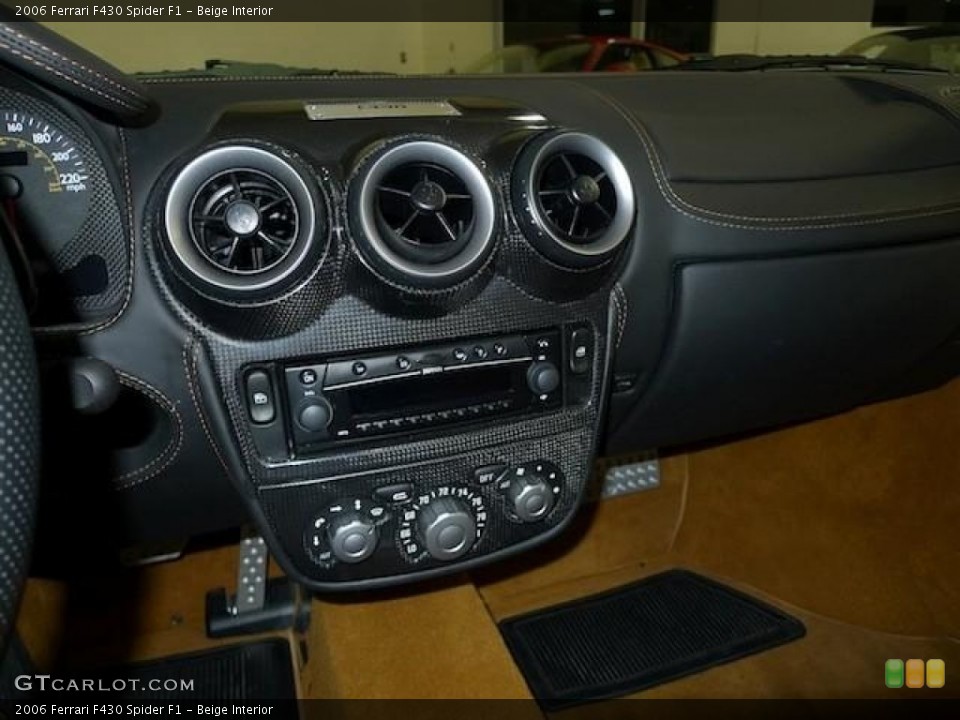Beige Interior Controls for the 2006 Ferrari F430 Spider F1 #59629308