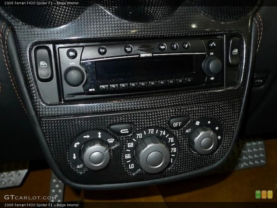 Beige Interior Controls for the 2006 Ferrari F430 Spider F1 #59629323