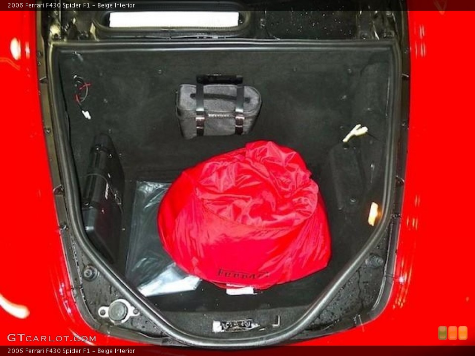 Beige Interior Trunk for the 2006 Ferrari F430 Spider F1 #59629341