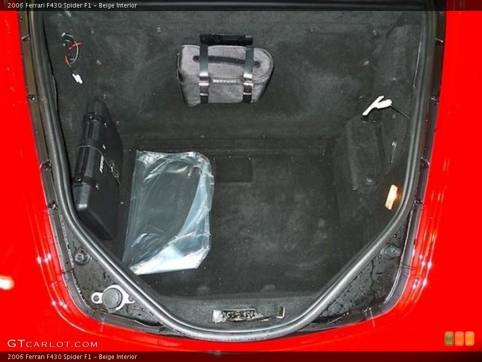 Beige Interior Trunk for the 2006 Ferrari F430 Spider F1 #59629350
