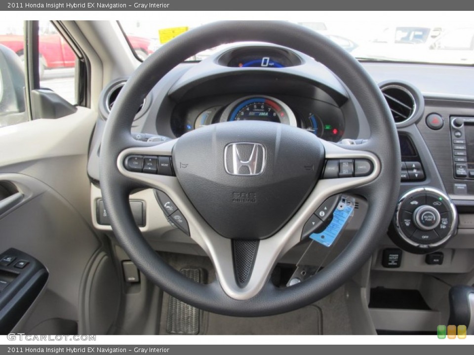 Gray Interior Steering Wheel for the 2011 Honda Insight Hybrid EX Navigation #59630430