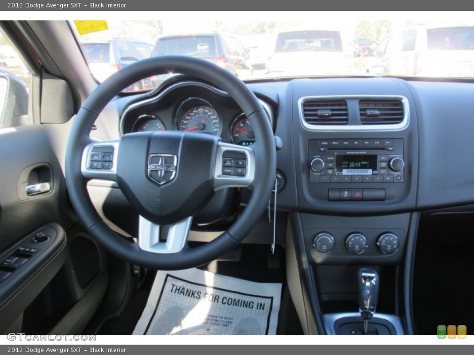 Black Interior Dashboard for the 2012 Dodge Avenger SXT #59631257