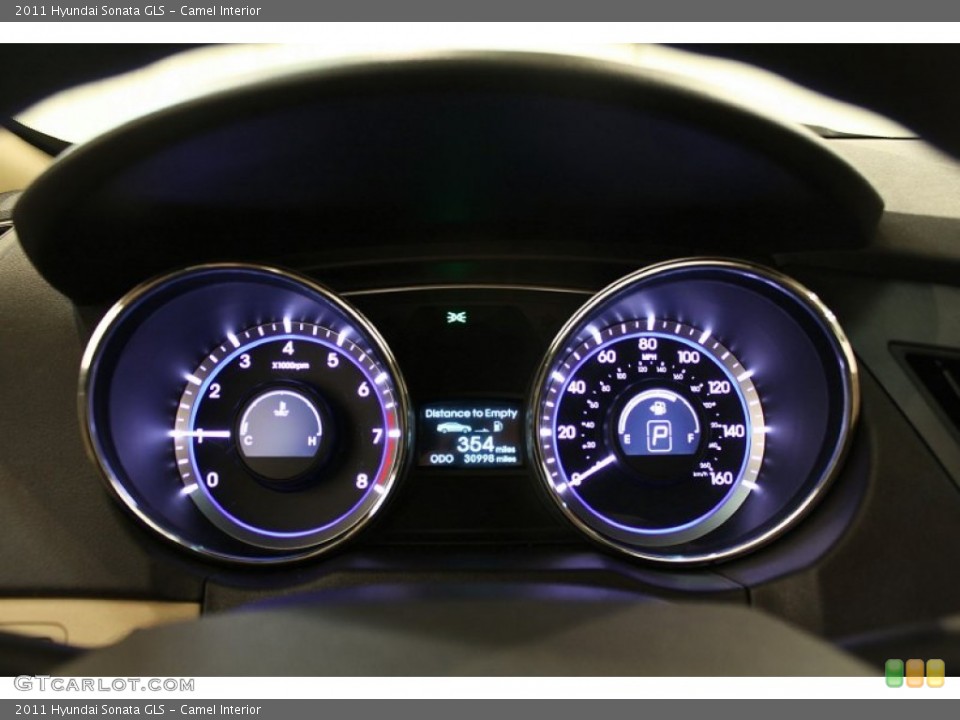 Camel Interior Gauges for the 2011 Hyundai Sonata GLS #59631269