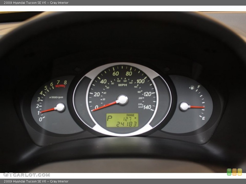 Gray Interior Gauges for the 2009 Hyundai Tucson SE V6 #59631385