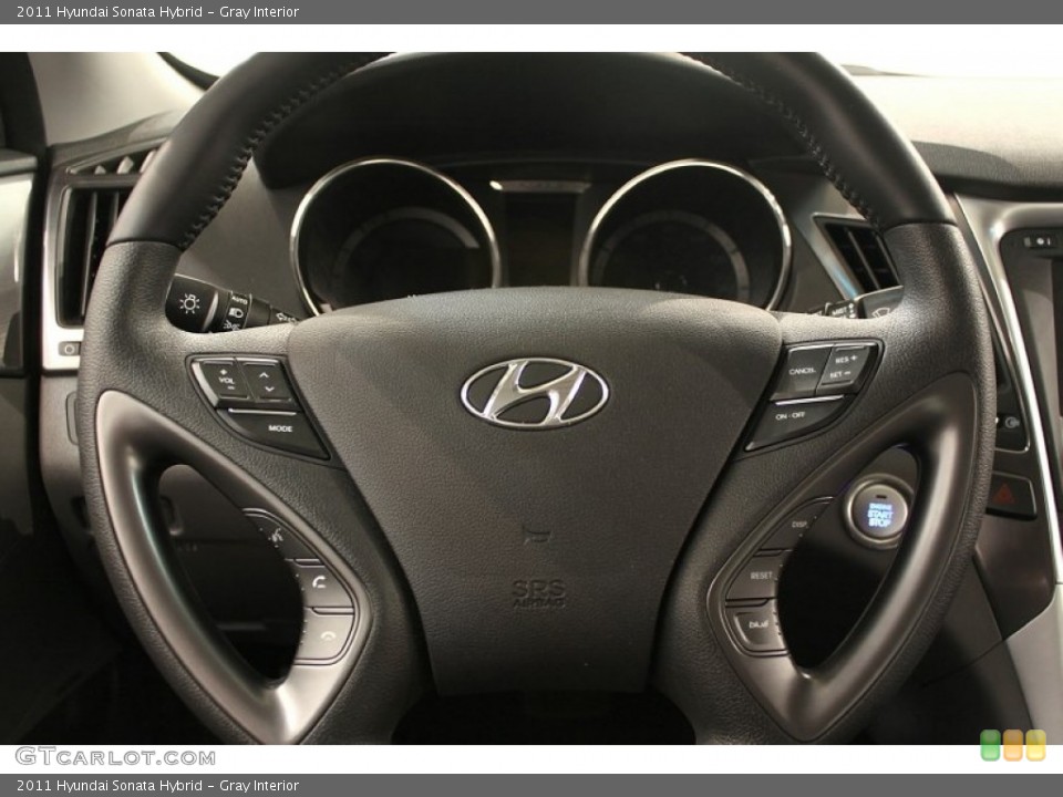 Gray Interior Steering Wheel for the 2011 Hyundai Sonata Hybrid #59631627